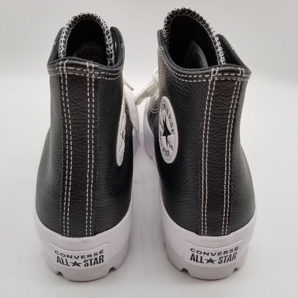 Converse Chuck Taylor Women Sneaker Size 8.5 CTAS Lugged Leather 567164C Black - Picture 4 of 8